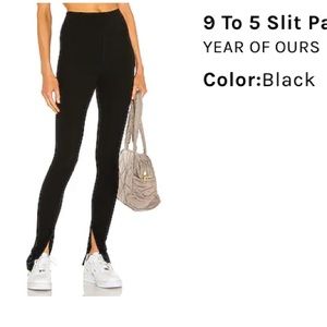 YEAR OF OURS 9 To 5 Slit Pant in Black
